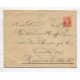 ARGENTINA ENTERO POSTAL GJ SOB-33 SOBRE POSTAL CIRCULADO CON MATASELLO ALEJO LEDESMA SANTA FE